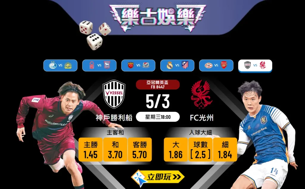 ⚽️🌟 神戶勝利船 vs FC光州 波膽推介 🌟⚽️