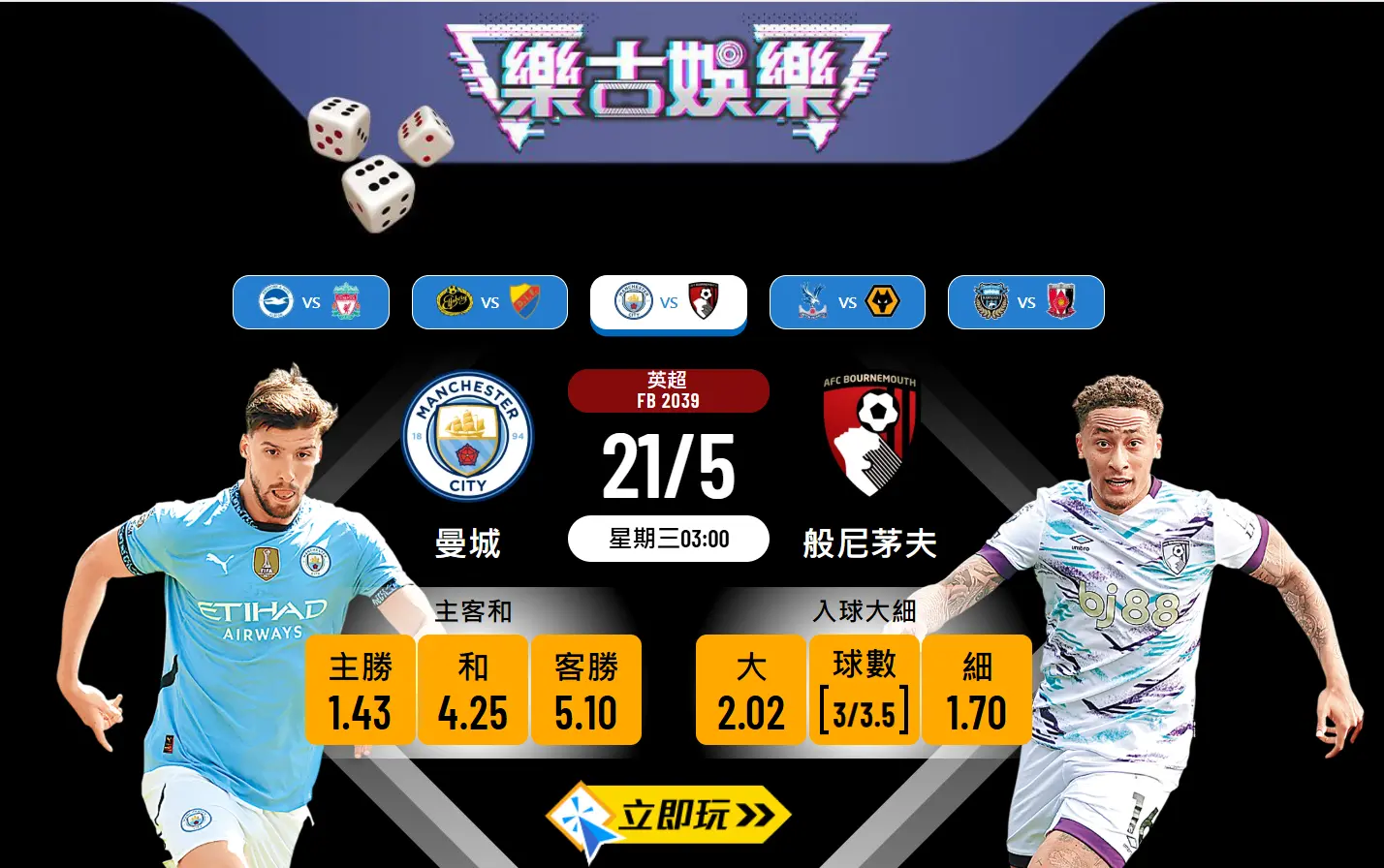 曼城 vs 般尼茅夫：5個專業角度深入分析與波膽推介