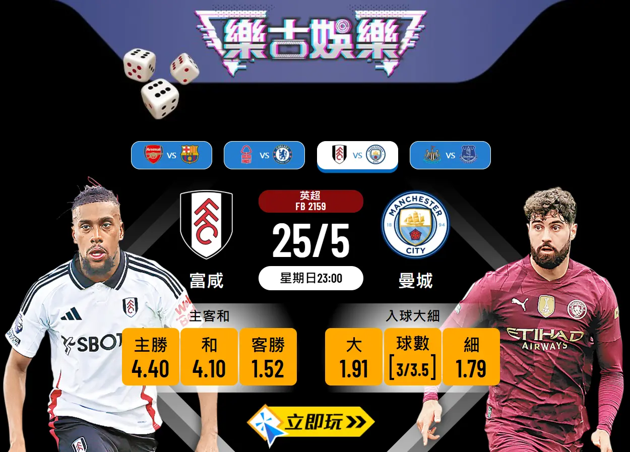 曼城 vs 富咸波膽分析：5項數據拆解投注攻略